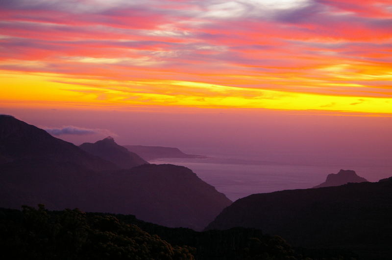 Tafelberg Sonnenuntergang