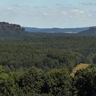 Tafelberge der Sächsischen Schweiz von der Panoramahöhe 426m..