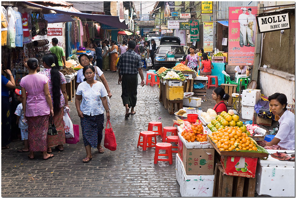 Tag 13, Zurück in Yangon (Rangoon), Besuch auf dem Scotts Market #2