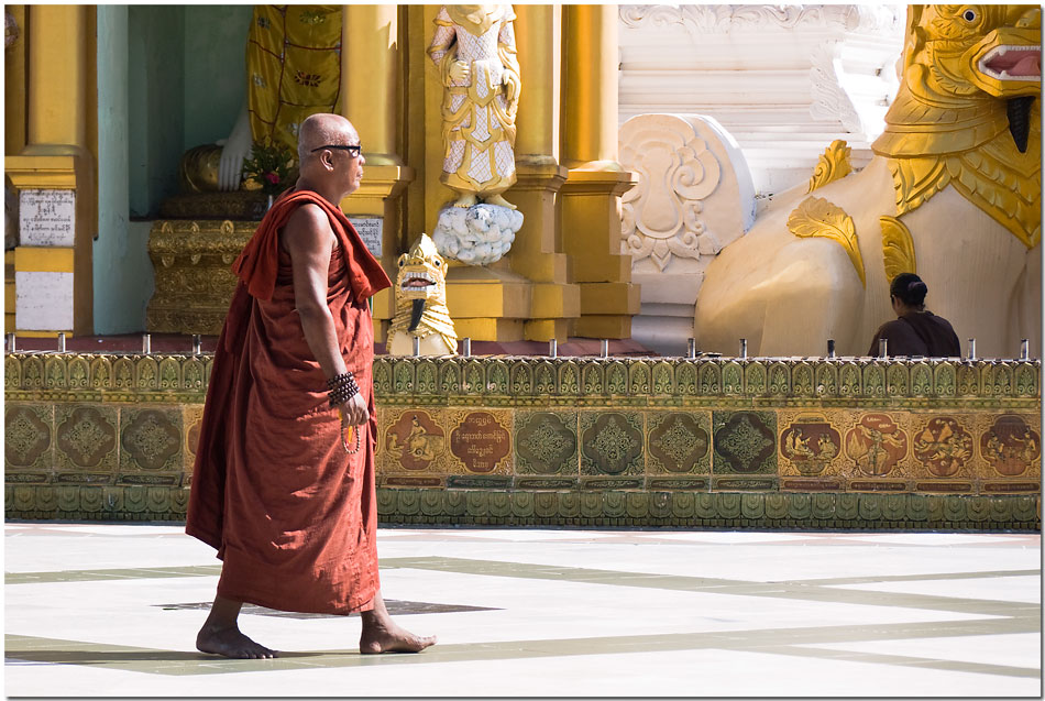 Tag 14, Zweiter Besuch der Shwedagon-Pagode in Yangon am Morgen vor der Heimreise #11