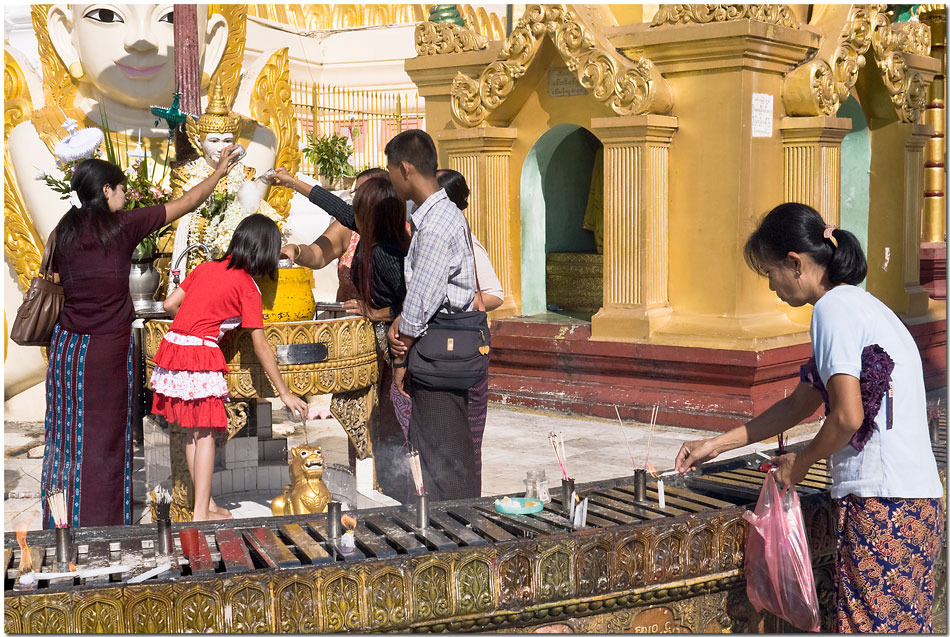 Tag 14, Zweiter Besuch der Shwedagon-Pagode in Yangon am Morgen vor der Heimreise #14