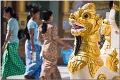 Tag 14, Zweiter Besuch der Shwedagon-Pagode in Yangon am Morgen vor der Heimreise #6