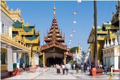 Tag 14, Zweiter Besuch der Shwedagon-Pagode in Yangon am Morgen vor der Heimreise #7