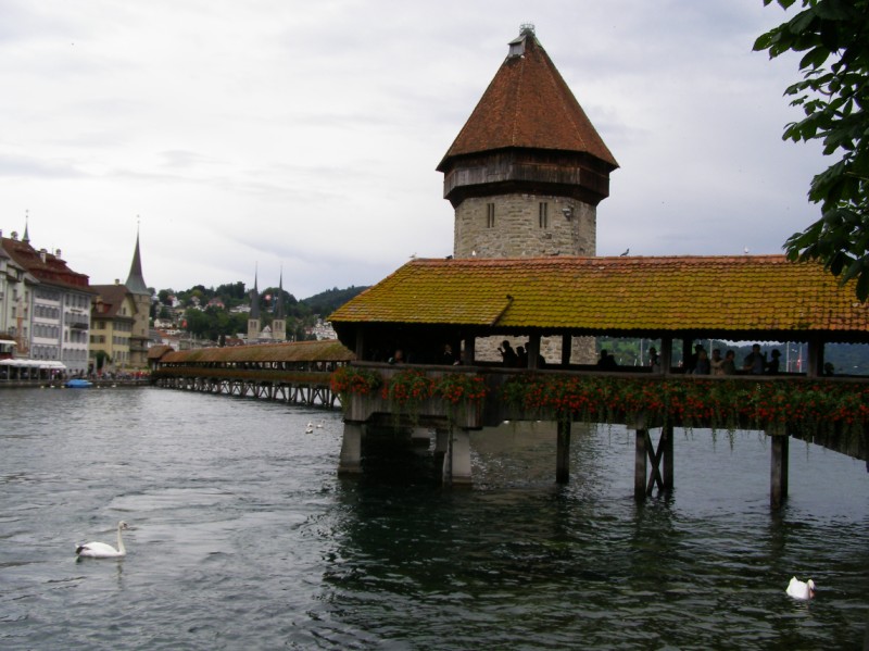 Tag 7: Unser Ziel für diesen Tag: Luzern (Kappelbrücke)