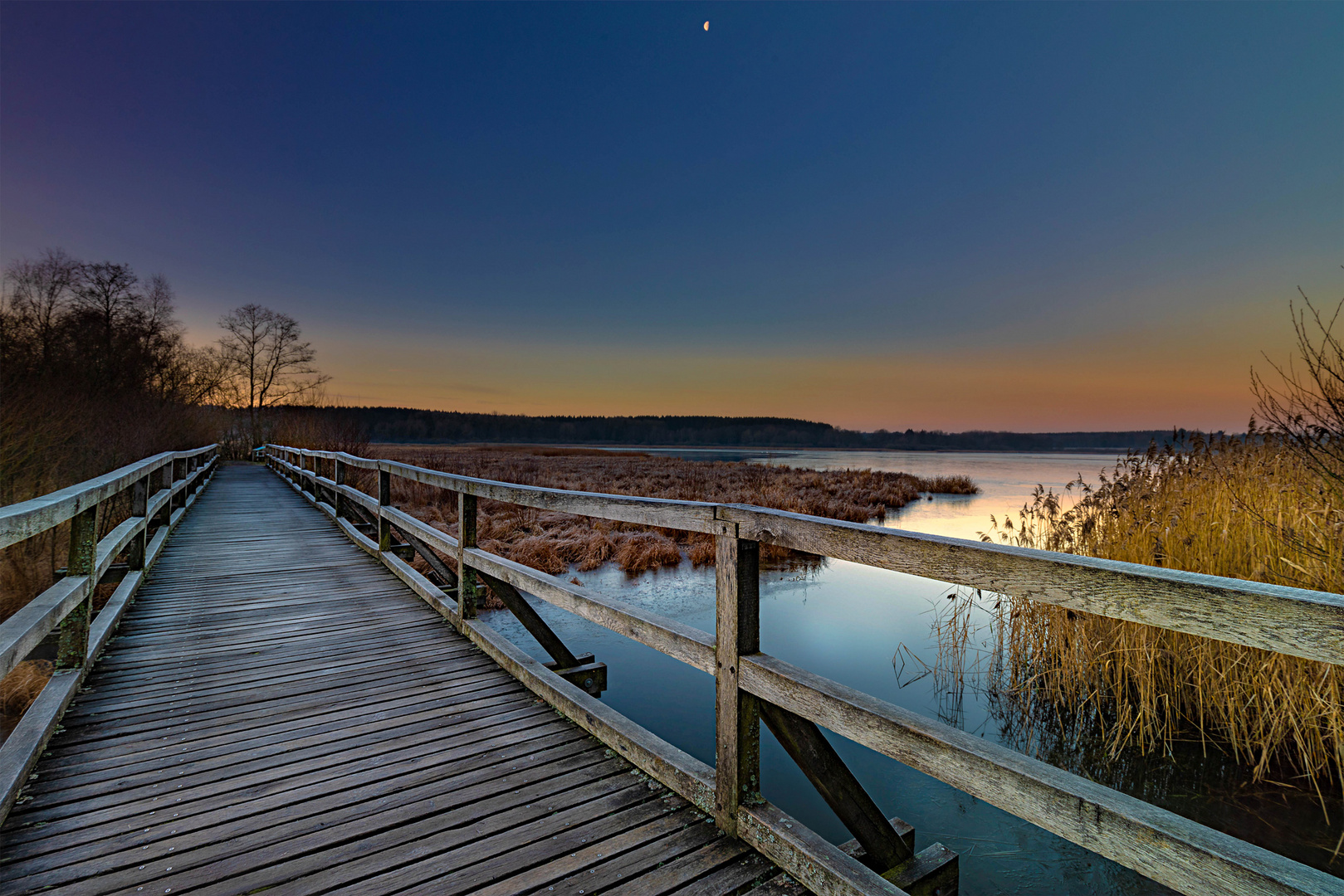 Tag erwachen am Dreifelder Weiher