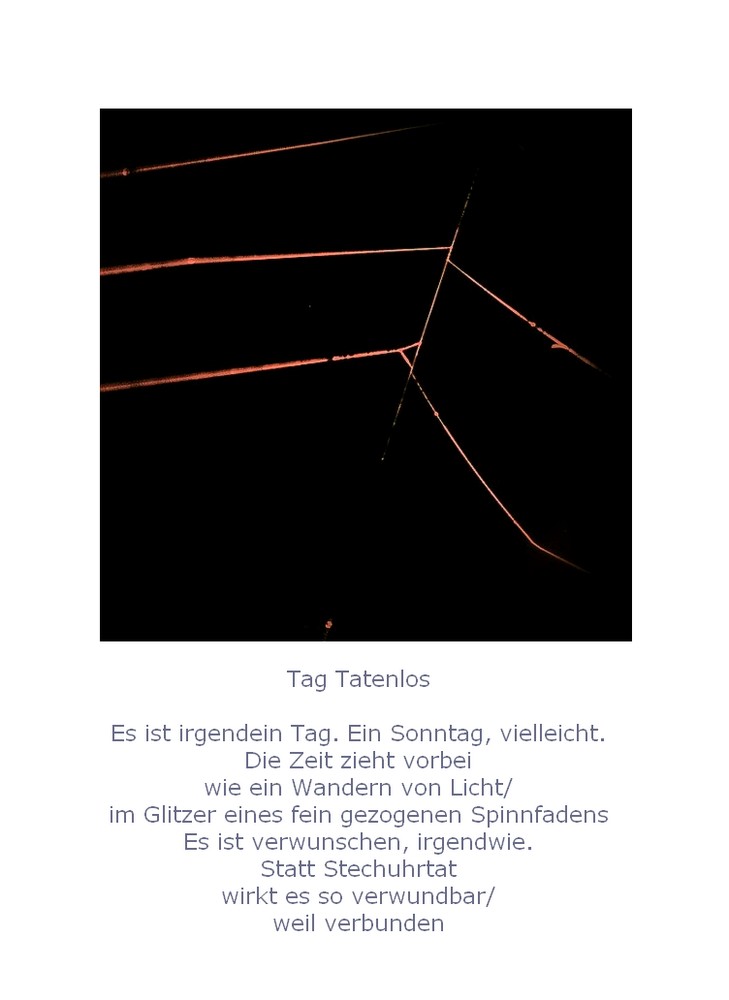 Tag Tatenlos, (mit Text)