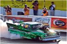 Drag Racing oder Dragster Rennen