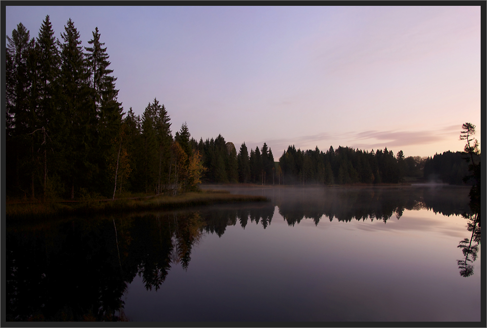 Tagesanbruch am Etang de la Gruère