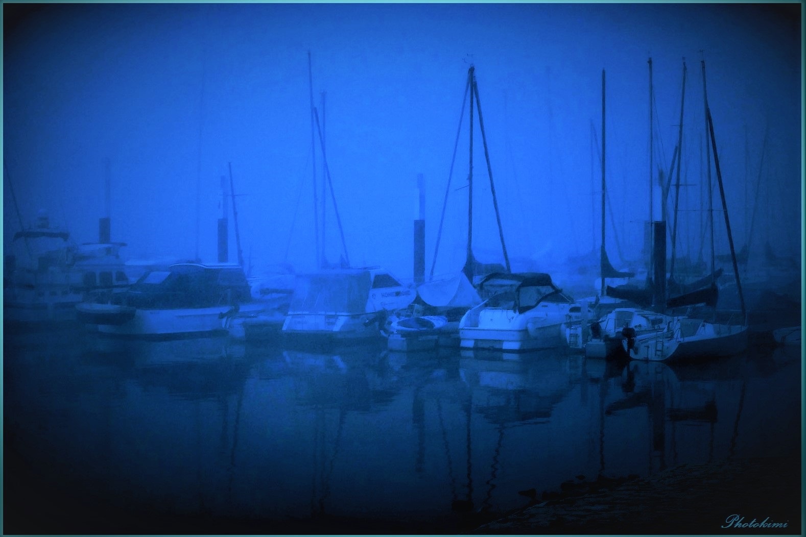 Tagesanbruch am Schiersteiner-Hafen