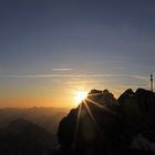 Tagesanbruch auf der Zugspitze