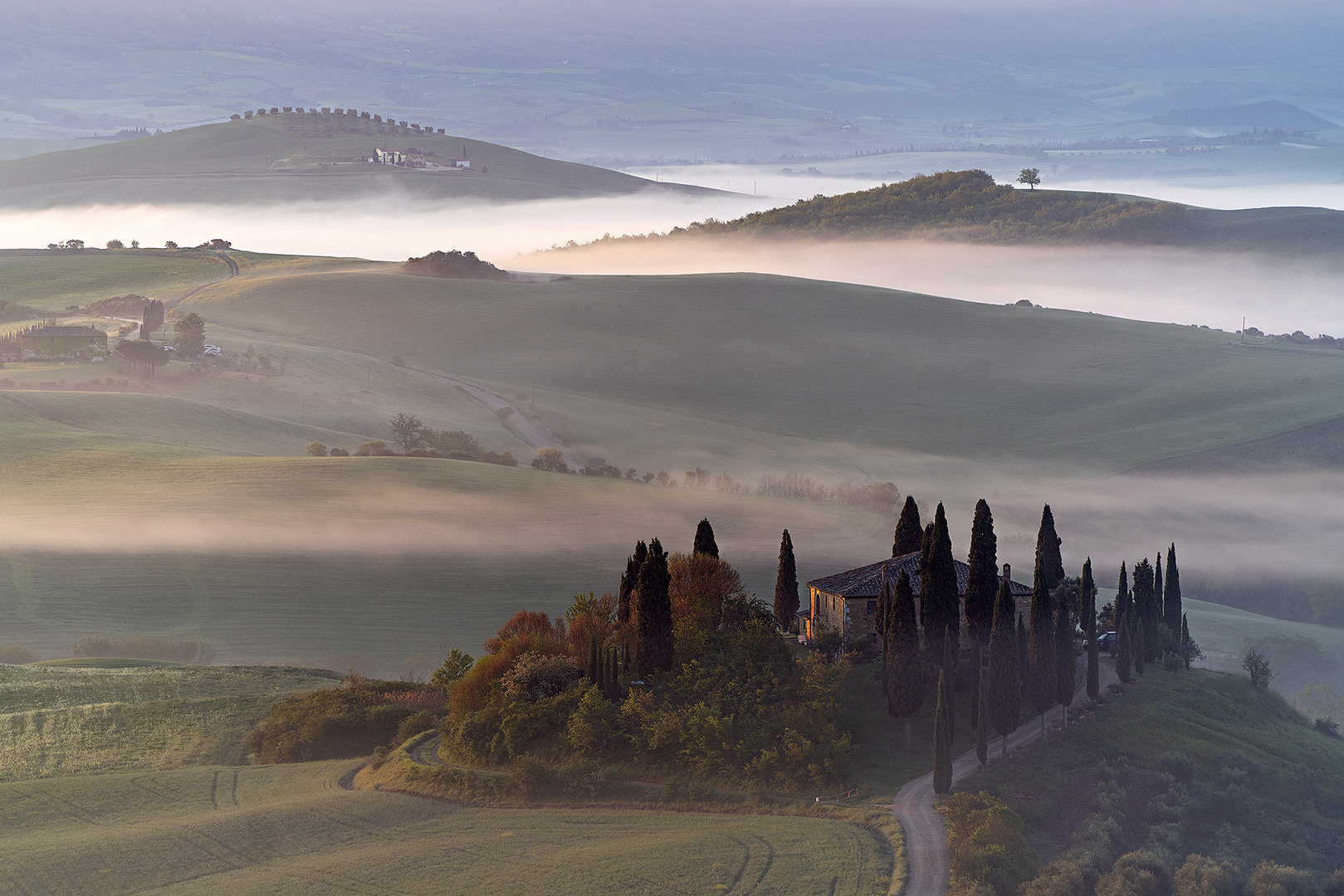 Tagesanbruch im Val d'Orcia