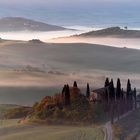 Tagesanbruch im Val d'Orcia