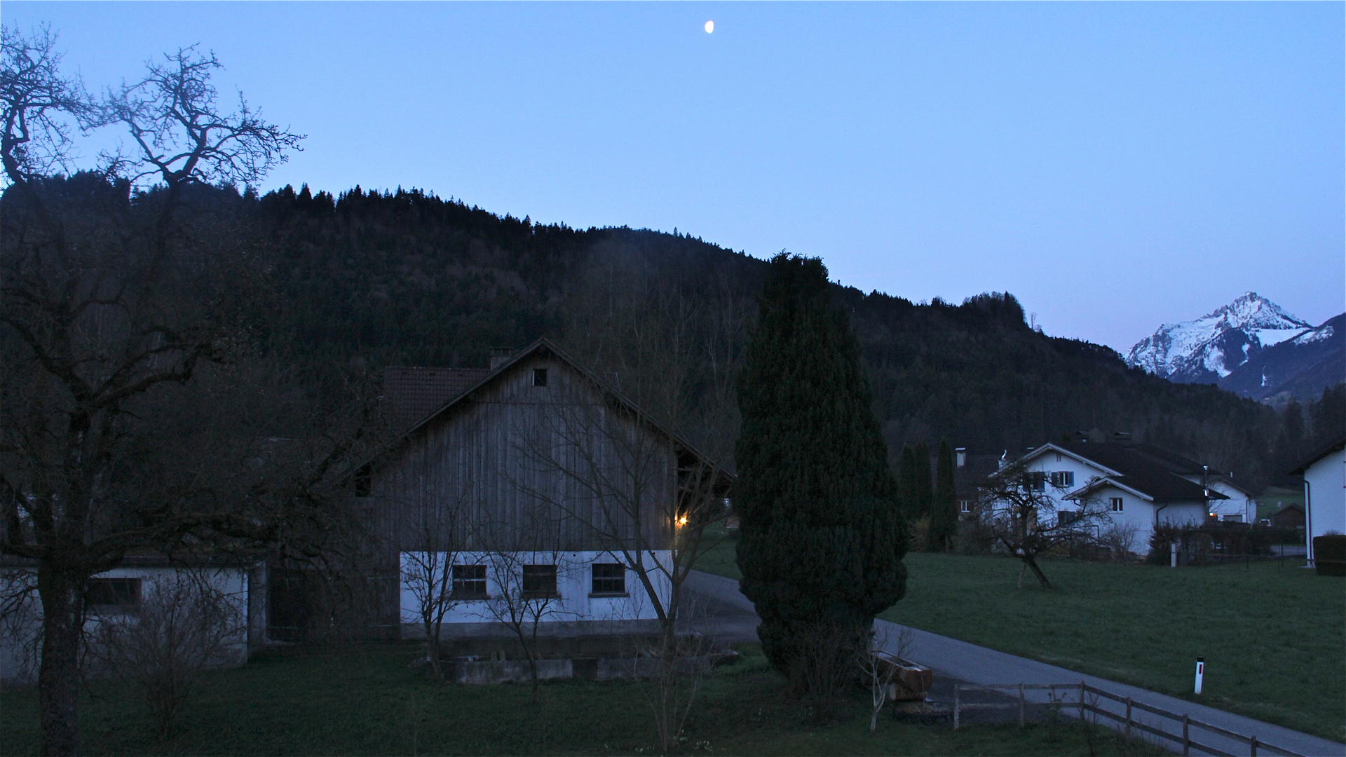Tagesanbruch in Göfis/Vorarlberg