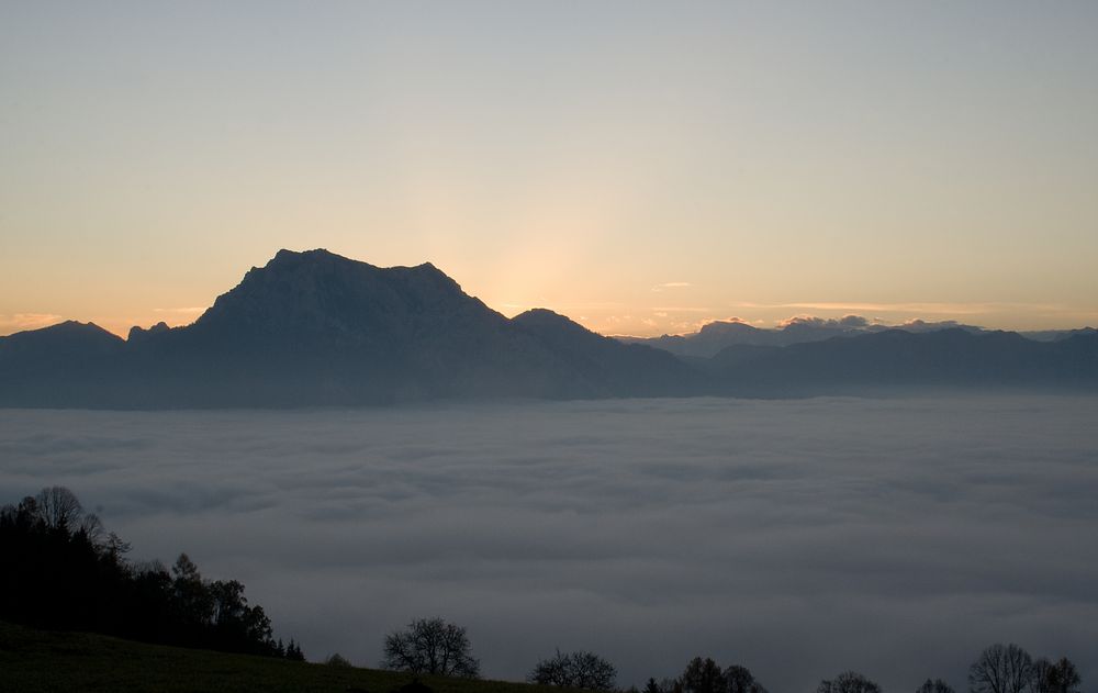 Tagesanbruch über dem Nebelmeer von Christoph Pangerl 