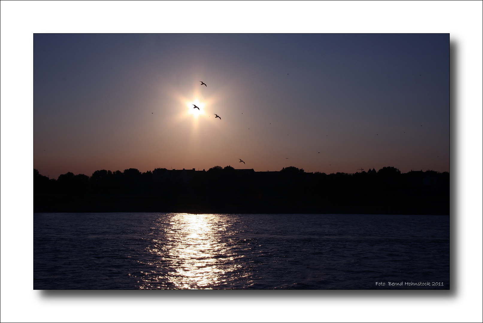 Tagesausklang am Rhein ...