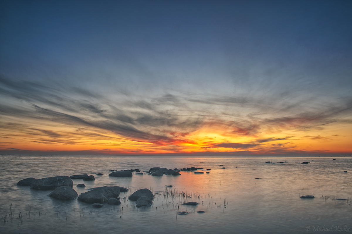 Tagesausklang an der Ostsee