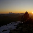 Tagesbeginn auf der Namloser Wetterspitze !  --> Robert bei der Arbeit -:))