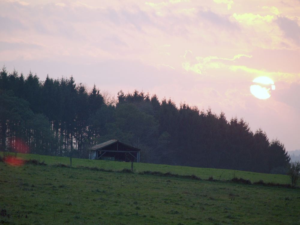 Tagesende im Vogelsberg