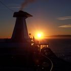 Tagesende Mittelmeer, vor Gibraltar