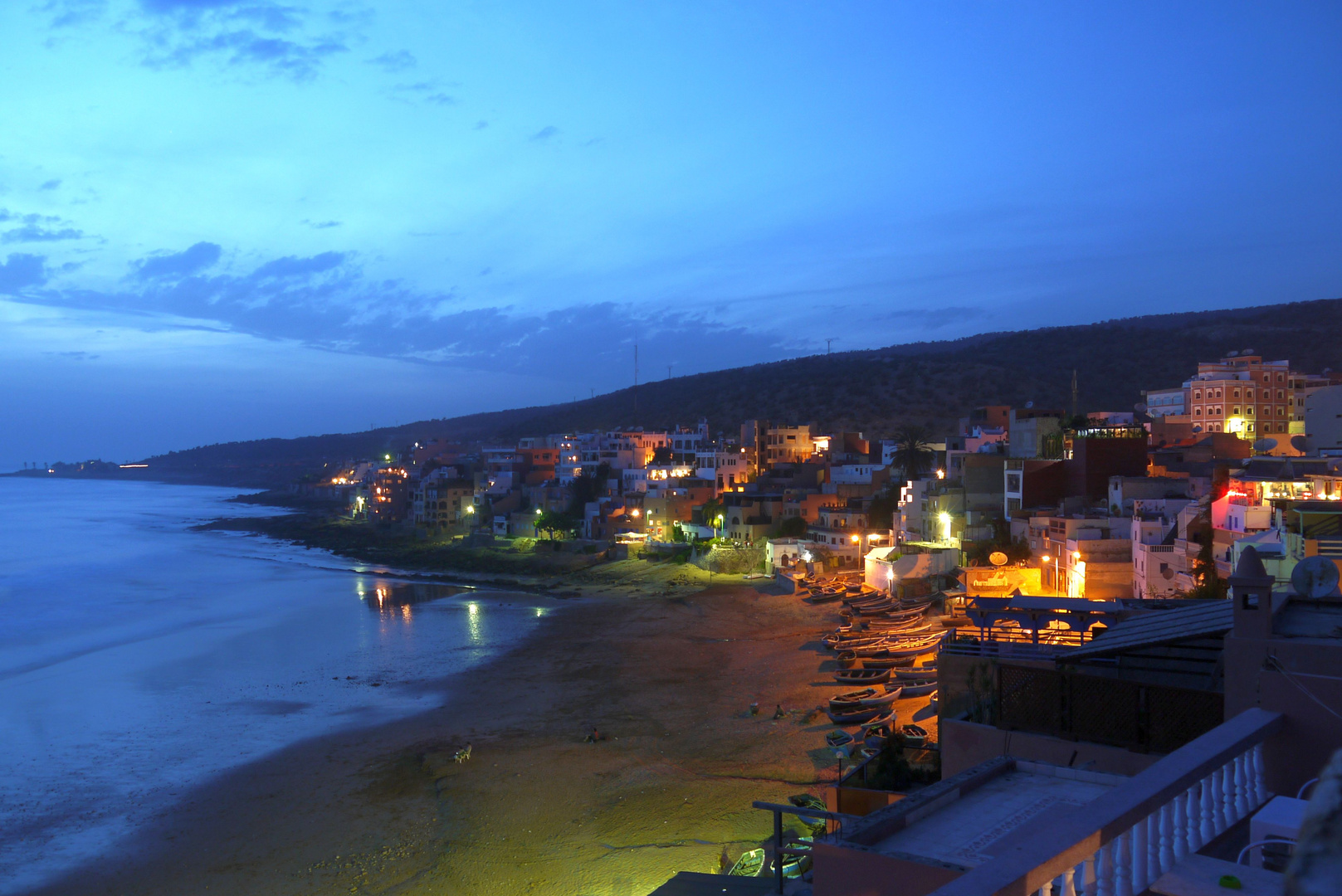 Taghazout an einem Oktoberabend