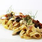 Tagliatelle con alici olive di Gaeta e 'nduja