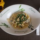 Tagliatelle mit Sahne Basilikum