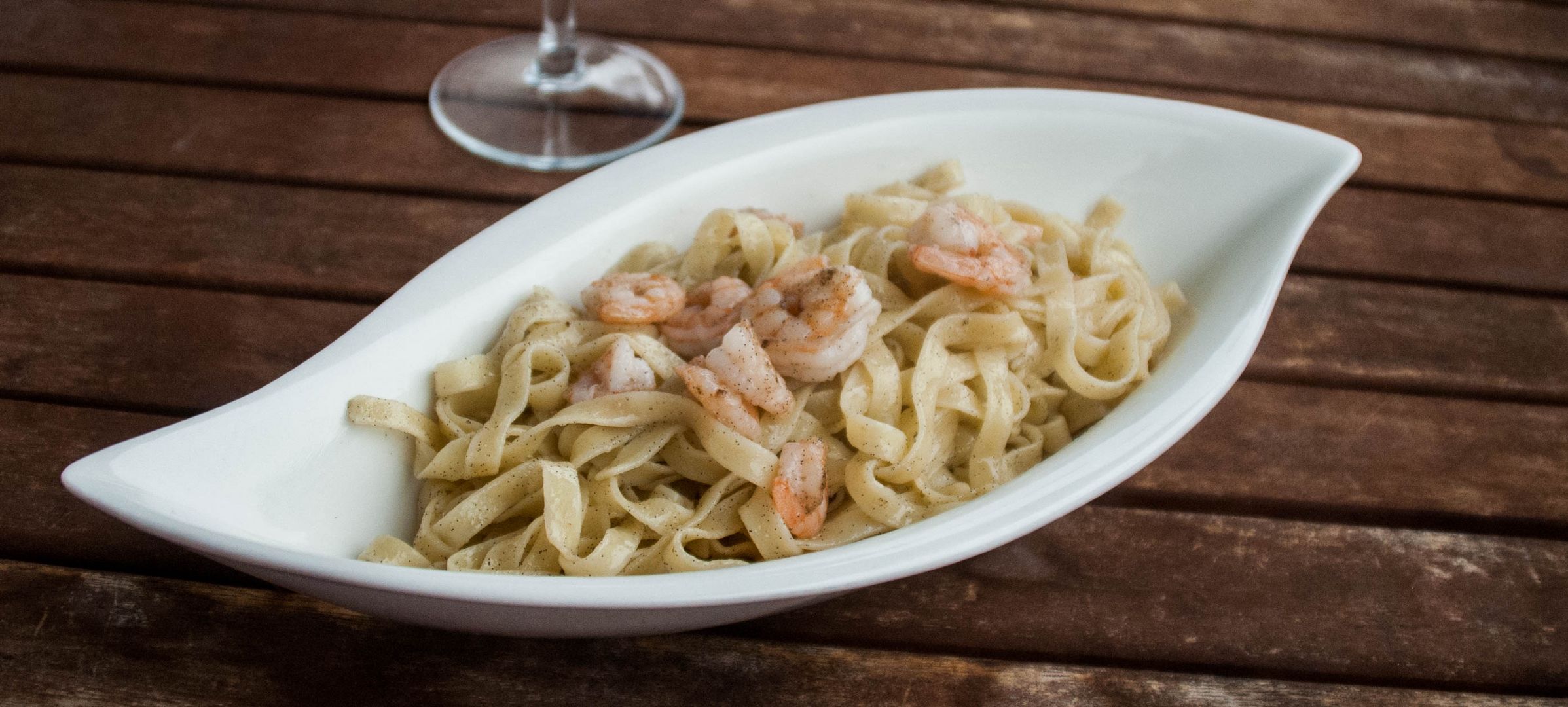 Tagliatelle mit Shrimps, Cardamom und Vanille