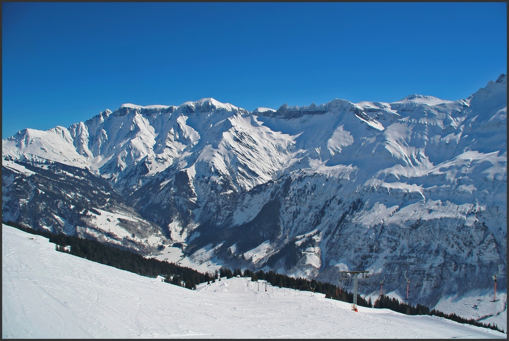 Tagsüber im Schnee