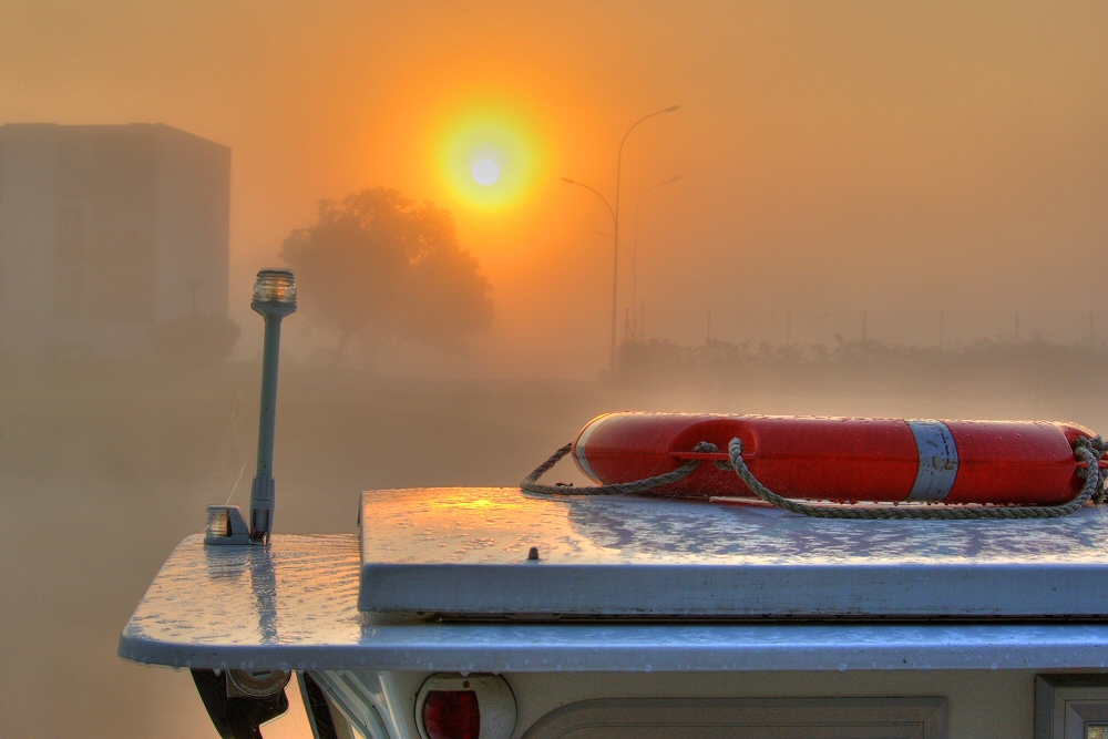 Tagwache auf dem Hausboot