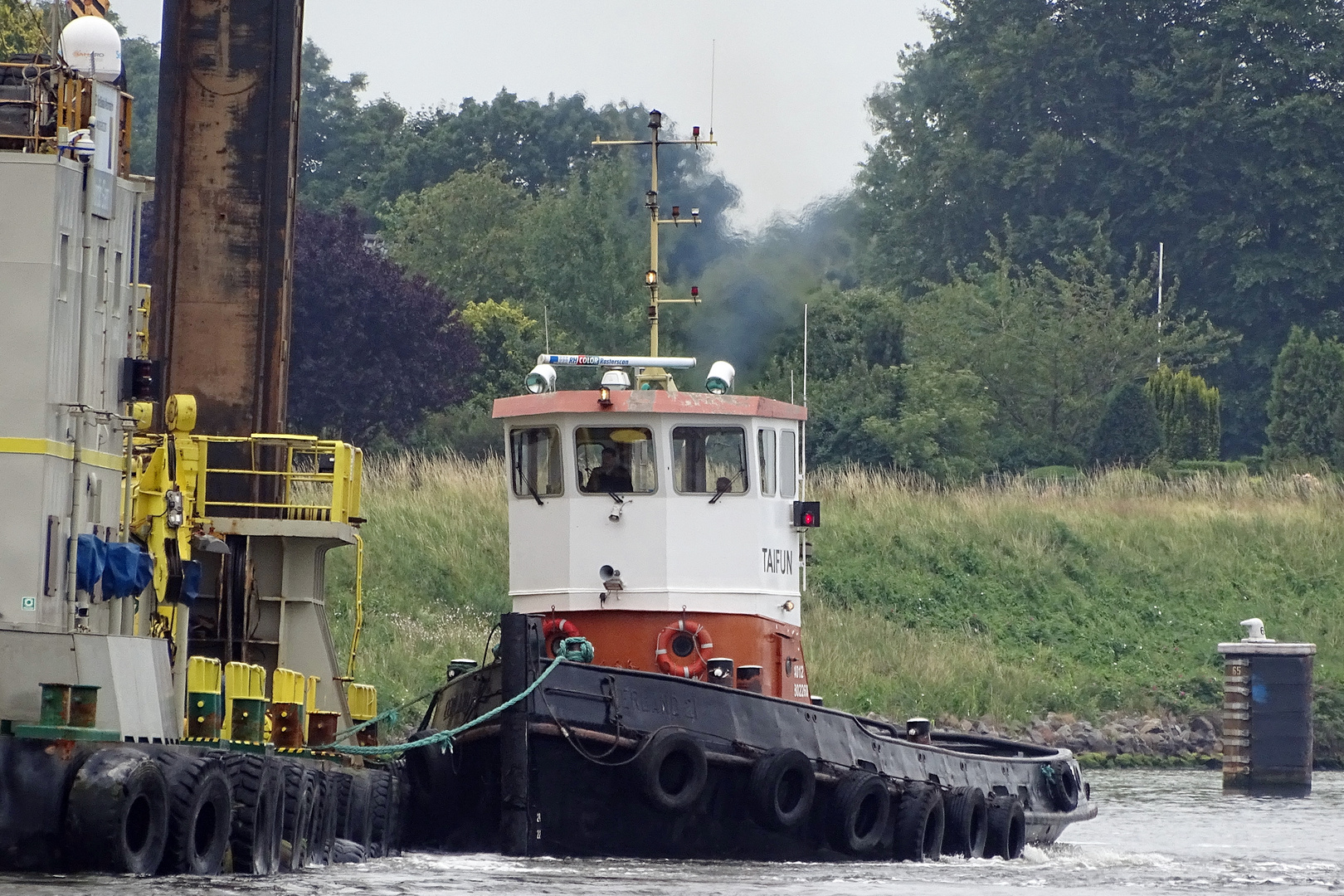 Taifun im Nord-Ostsee-Kanal