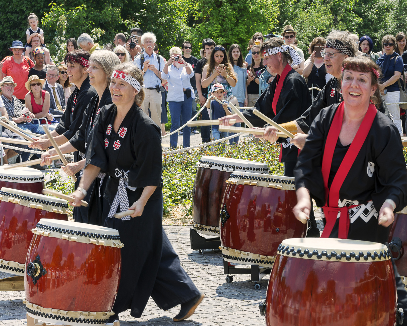 Taiko-Trommeln...