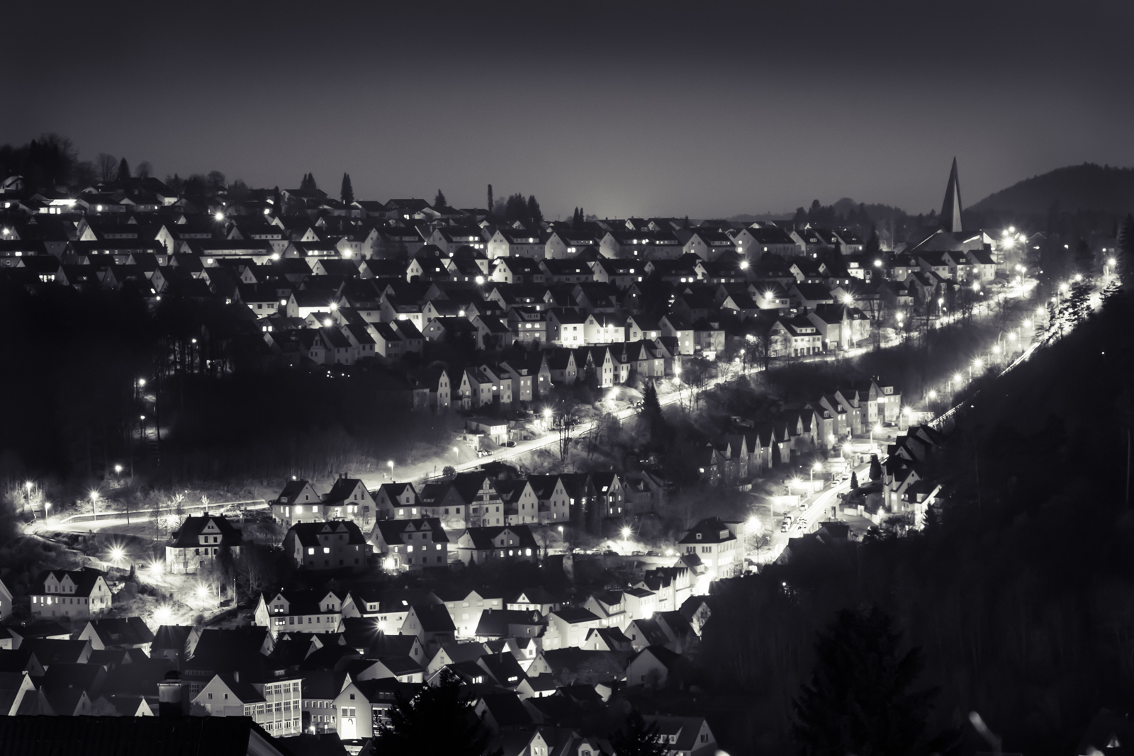 Tailfingen bei Nacht