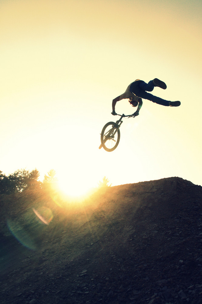 Tailwhip in der Abendsonne