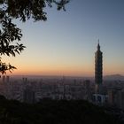 Taipei city at sunset