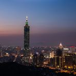 Taipei City Skyline vom Elephant Mountain