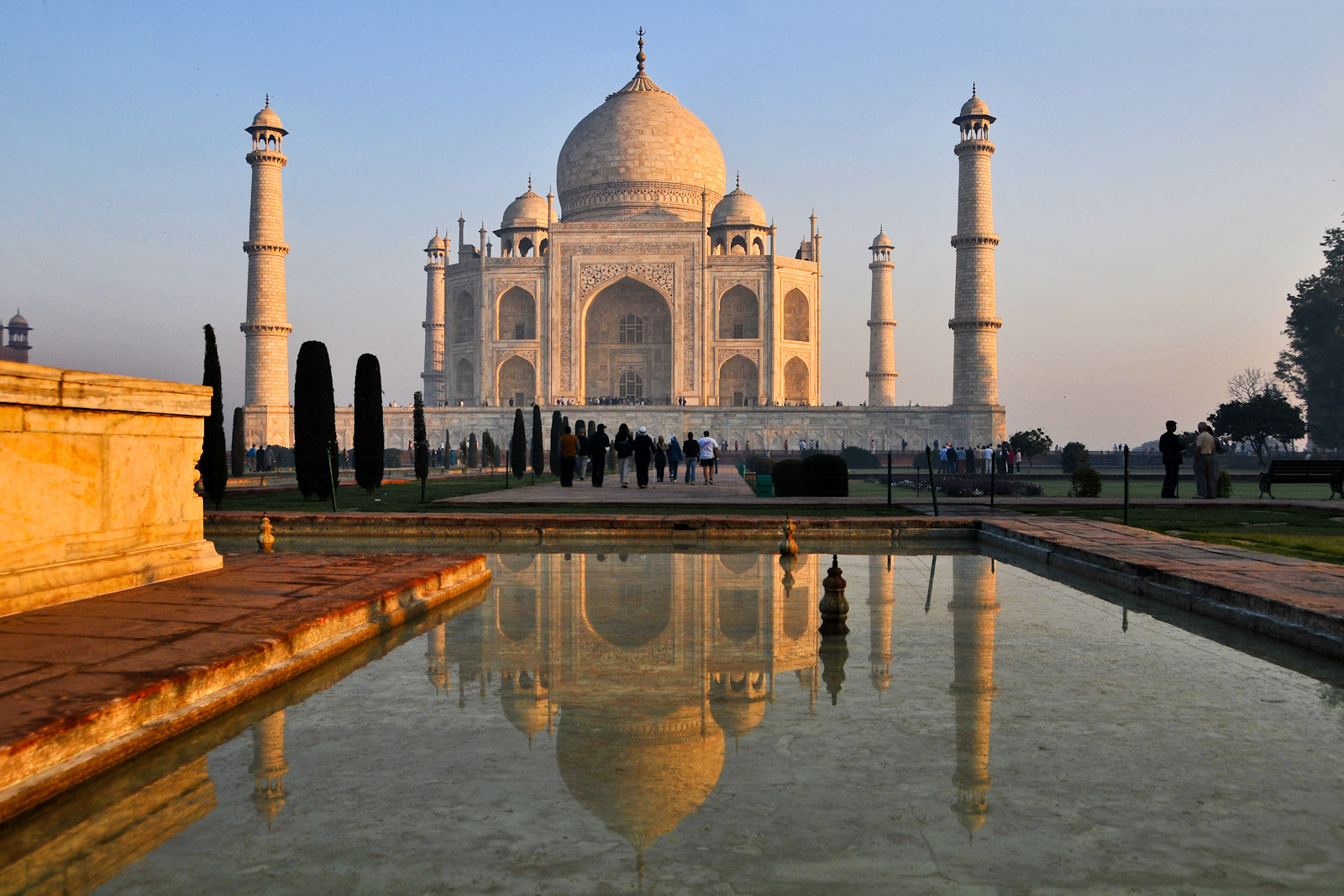 Taj Mahal am Morgen