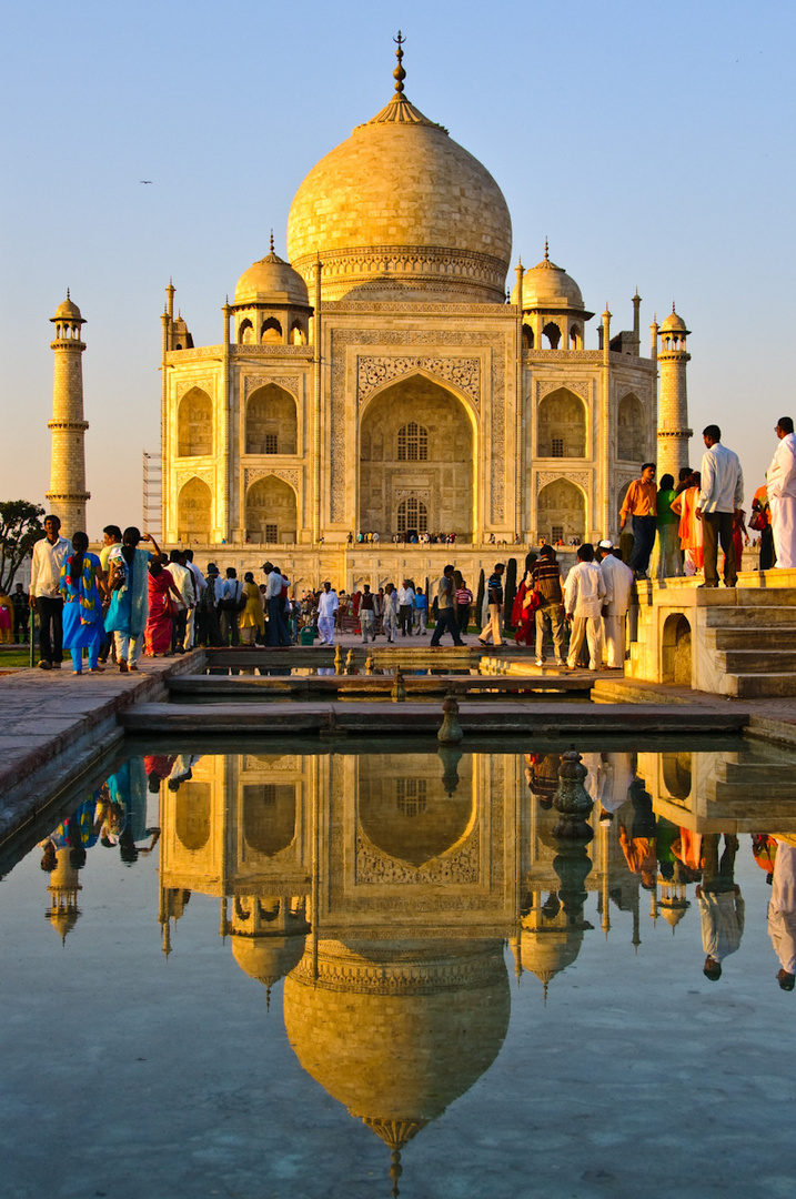 Taj Mahal am späten Nachmittag