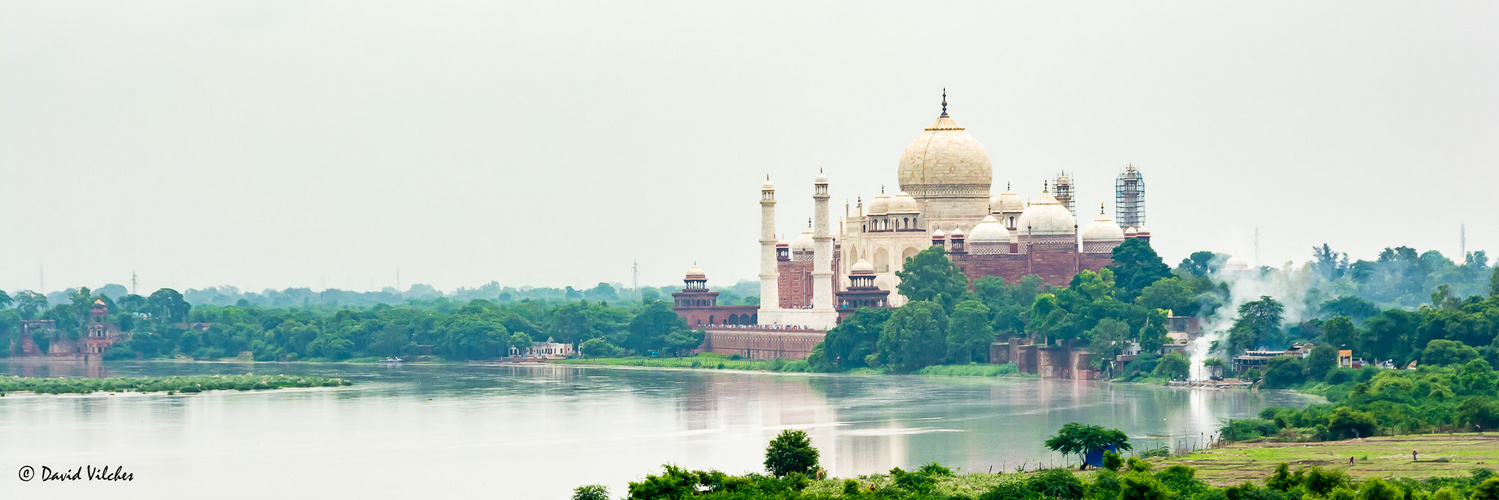 Taj Mahal and Yamuna