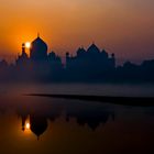 Taj Mahal bei Sonnenaufgang