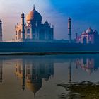 Taj Mahal im ersten Morgenlicht