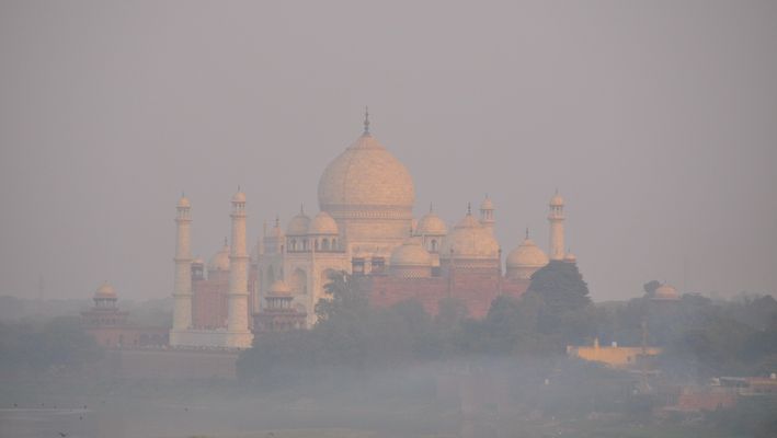 Taj Mahal im Morgenlicht