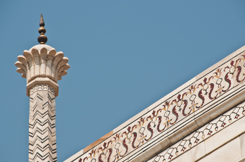 Taj Mahal in Agra/Indien / Detail