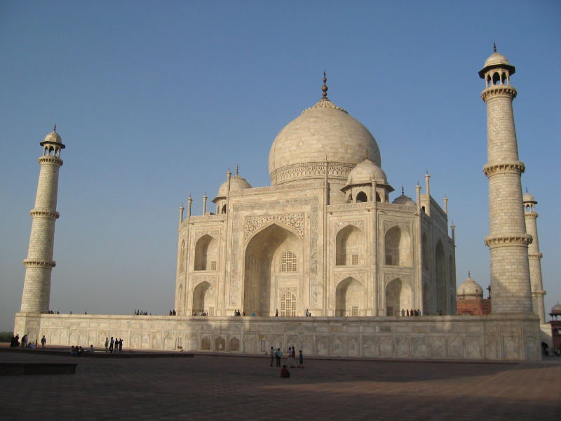 Taj Mahal in der Abenddämmerung