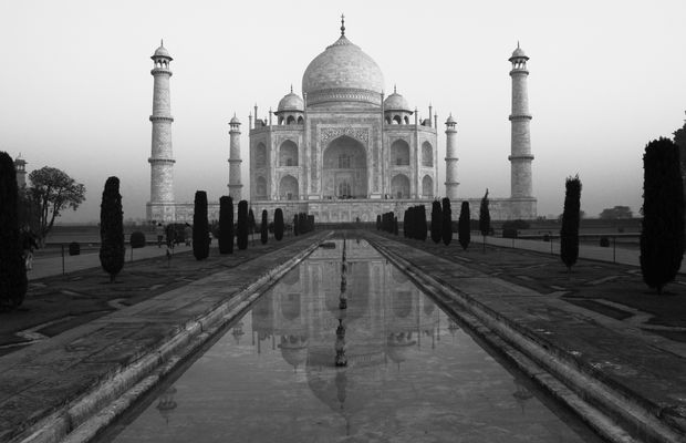 Taj Mahal m Morgenlicht 