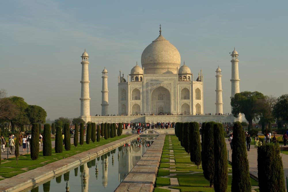 Taj Mahal mit Garten Foto & Bild architektur, asia, india Bilder auf