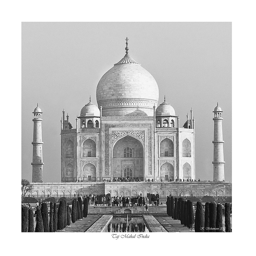 Taj Mahal Monochrome