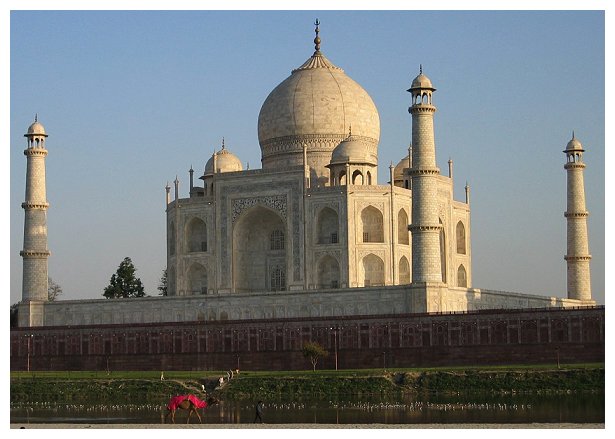 Taj Mahal: Rückseite im Abendlicht...