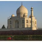 Taj Mahal: Rückseite im Abendlicht...