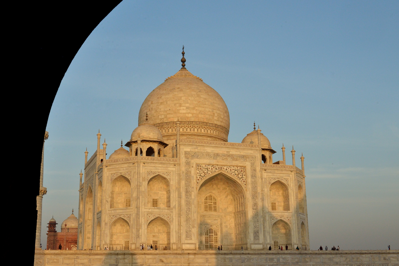 Taj Mahal: Seitenansicht