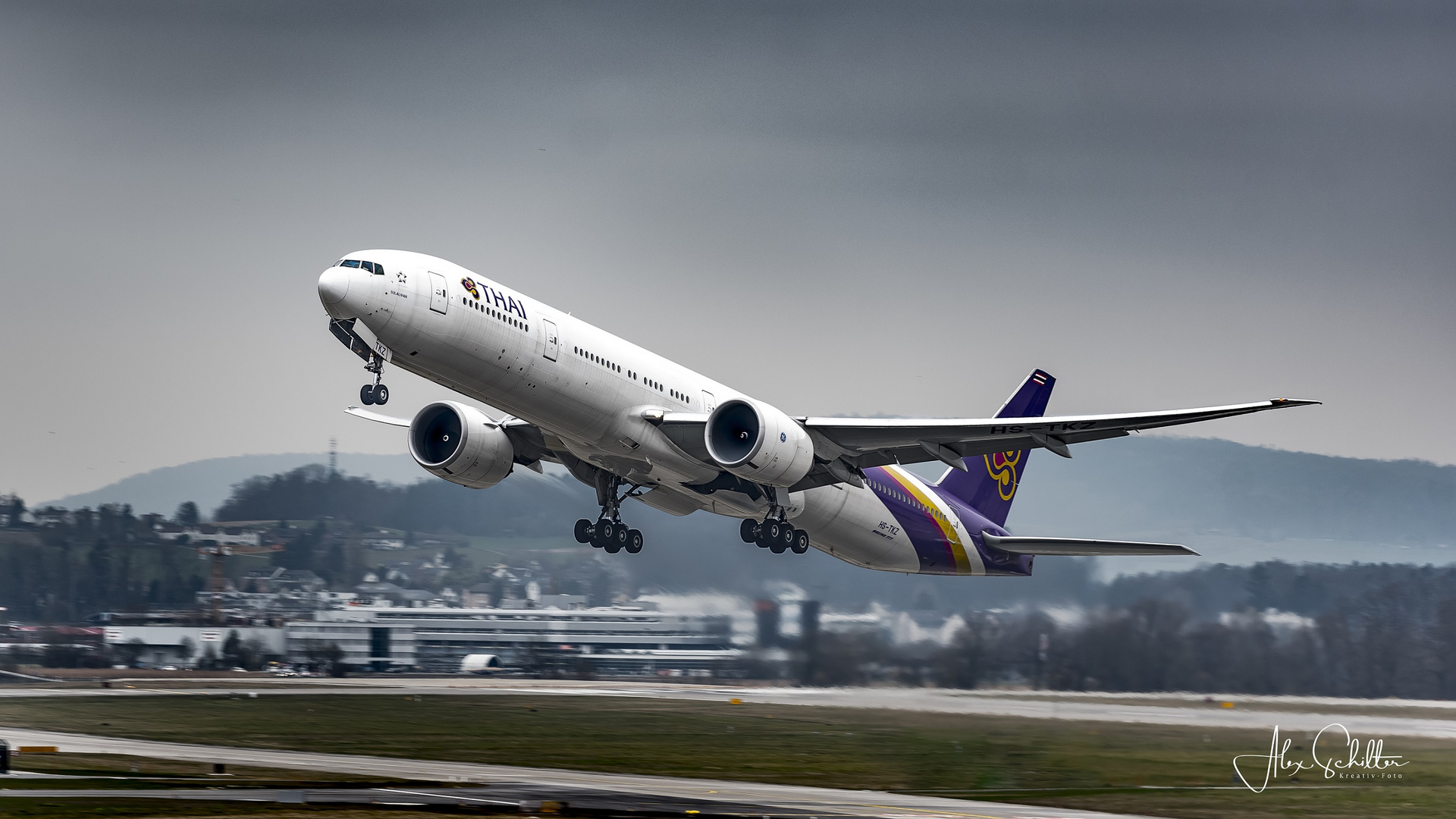 "Take-off... during... A Day at Zurich-Airport"